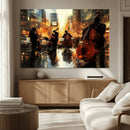 Jazz Wall Art Canvas Print – Colorful Musical Instrument