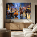 Colorful Jazz Wall Art - African American Music Canvas Print