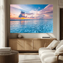 Ocean Sunset Canvas Wall Art Print – Tranquil Seascape