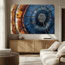 Framed Abstract Tree Ring Wall Art Print Natural Rustic Wood by MyGreatCanvas | Canvas Wall Art Prints | Photo Prints & Wall Decor