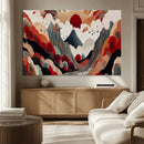 Abstract Mountain Wall Art Canvas Print – Vibrant Stylized by MyGreatCanvas | Canvas Wall Art Prints | Photo Prints & Wall Decor