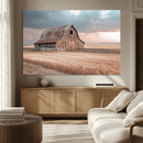 Rustic Barn Wall Art Canvas Print – Framed Wheat Field Scene by MyGreatCanvas | Canvas Wall Art Prints | Photo Prints & Wall Decor