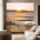 Calm Water Wall Art – Framed Sunset Waves Canvas Artwork, by MyGreatCanvas | Canvas Wall Art Prints | Photo Prints & Wall Decor