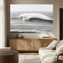 Monochrome Seascape Wall Art Canvas Print – Framed Surf Wave by MyGreatCanvas | Canvas Wall Art Prints | Photo Prints & Wall Decor
