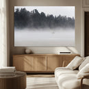 Surfer Fog Wall Art Canvas Print – Framed Foggy Beach Scene by MyGreatCanvas | Canvas Wall Art Prints | Photo Prints & Wall Decor