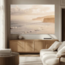 Misty Coastal Wall Art Canvas Print – Framed Golden Sunset by MyGreatCanvas | Canvas Wall Art Prints | Photo Prints & Wall Decor