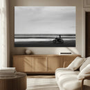 Motorcycle Beach Wall Art Canvas Print – Framed Vintage by MyGreatCanvas | Canvas Wall Art Prints | Photo Prints & Wall Decor