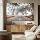 Cypress Tunnel Wall Art – Framed Misty Road Canvas Artwork, by MyGreatCanvas | Canvas Wall Art Prints | Photo Prints & Wall Decor
