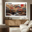 Mount Fuji Wall Art Canvas Print – Framed Abstract Mount