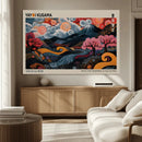 Modern Japanese Wall Art Canvas Print – Framed Contemporary