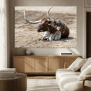 Texas Longhorn Wall Art Canvas Print – Framed Country Living