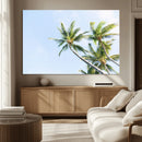 Palm Trees Wall Art Canvas Print – Framed Tropical Coastal