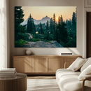 Mountain Wall Art Canvas Print – Framed Forest Serenity