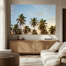 Palms Wall Art Canvas Print – Framed Tropical Coastal Nature