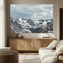 Snowy Peaks Wall Art Canvas Print – Alpine Wilderness