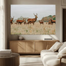 Rustic Deer Wall Art Canvas Print – Autumn Forest Woodland