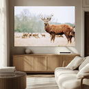 Rustic Deer Wall Art Canvas Print – Forest Woodland Stag