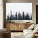 Foggy Forest Wall Art Canvas Print – Framed Misty Pines