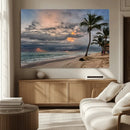 Tropical Storm Wall Art Canvas Print – Framed Moody Beach by MyGreatCanvas | Canvas Wall Art Prints | Photo Prints & Wall Decor