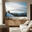 Snowy Mountains Wall Art Canvas Print – Framed Alpine by MyGreatCanvas | Canvas Wall Art Prints | Photo Prints & Wall Decor