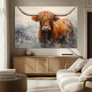 Scottish Highland Wall Art Canvas Print, Framed Longhorn Art by MyGreatCanvas | Canvas Wall Art Prints | Photo Prints & Wall Decor
