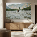 Wild Bison Wall Art Canvas Print, Majestic Mountain Pines by MyGreatCanvas | Canvas Wall Art Prints | Photo Prints & Wall Decor