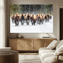 American Bison Herd Wall Art Canvas Print – Powerful Winter by MyGreatCanvas | Canvas Wall Art Prints | Photo Prints & Wall Decor