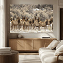 Majestic Elk Herd Winter Canvas, Elk Herd Winter Landscape by MyGreatCanvas | Canvas Wall Art Prints | Photo Prints & Wall Decor