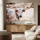 Majestic Texas Longhorn Bull Wall Art Canvas Print – Rustic by MyGreatCanvas | Canvas Wall Art Prints | Photo Prints & Wall Decor