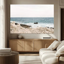 Coastal Ocean View Wall Art Canvas Print – Serene Rocky by MyGreatCanvas | Canvas Wall Art Prints | Photo Prints & Wall Decor