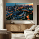 Chicago Bears Soldiers Field Wall Art Canvas Print – Framed