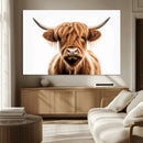 Scottish Highland Cow Canvas Print, Framed Highland Cow