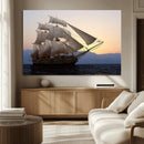 Sailing Ship Wall Art Canvas Print – Sunset Ocean Voyage by MyGreatCanvas | Canvas Wall Art Prints | Photo Prints & Wall Decor