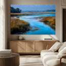 Tranquil Marshland Wall Art Canvas Print – Blue Water by MyGreatCanvas | Canvas Wall Art Prints | Photo Prints & Wall Decor