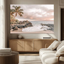 Tropical Beach Wall Art Canvas Print – Palm Trees Rocky by MyGreatCanvas | Canvas Wall Art Prints | Photo Prints & Wall Decor