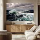 Stormy Ocean Waves Canvas Wall Art – Framed Turbulent Sea by MyGreatCanvas | Canvas Wall Art Prints | Photo Prints & Wall Decor