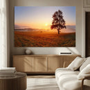 Golden Sunrise Landscape Canvas Wall Art – Framed Misty by MyGreatCanvas | Canvas Wall Art Prints | Photo Prints & Wall Decor