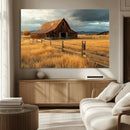 Golden Sunset Barn Wall Art Canvas Print, Rustic Autumn Farm by MyGreatCanvas | Canvas Wall Art Prints | Photo Prints & Wall Decor