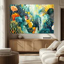 Luminous Abstract Ocean Garden Wall Art Canvas Print, by MyGreatCanvas | Canvas Wall Art Prints | Photo Prints & Wall Decor