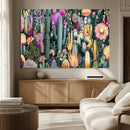 Colorful Desert Bloom Wall Art Canvas Print, Vibrant Cacti by MyGreatCanvas | Canvas Wall Art Prints | Photo Prints & Wall Decor