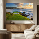 Coastal Golf Course Wall Art Canvas Print – Sunset with by MyGreatCanvas | Canvas Wall Art Prints | Photo Prints & Wall Decor