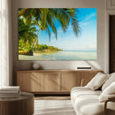 Peaceful Tropical Beach Wall Art Canvas Print – Palm Trees by MyGreatCanvas | Canvas Wall Art Prints | Photo Prints & Wall Decor