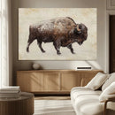 Snowy Bison Wall Art Canvas Print, Majestic Buffalo Winter by MyGreatCanvas | Canvas Wall Art Prints | Photo Prints & Wall Decor