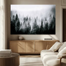 Foggy Pine Forest Canvas Wall Art – Horizontal Black and by MyGreatCanvas | Canvas Wall Art Prints | Photo Prints & Wall Decor