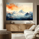 Warm Clouds Abstract Mountain Wall Art, Modern Landscape by MyGreatCanvas | Canvas Wall Art Prints | Photo Prints & Wall Decor