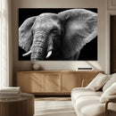 Big Elephant Close Up Wall Art Canvas Print