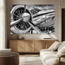 Vintage Antique Airplane Wall Art Canvas Print