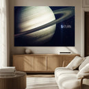 Framed Saturn Wall Art Canvas Print