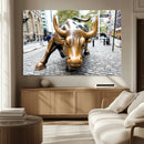 Charging Bull Wall Art Canvas Print