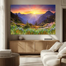 Mountain and Spring Wall Art Canvas Print by MyGreatCanvas | Canvas Wall Art Prints | Photo Prints & Wall Decor